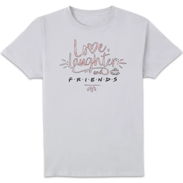 Friends Love Laughter t-shirt - Wit