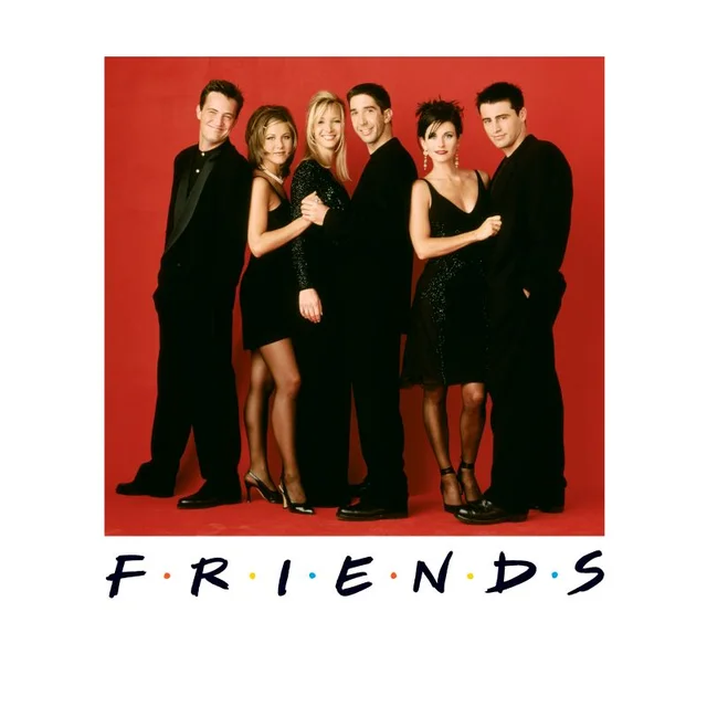 Friends Character Pose t-shirt - Wit
