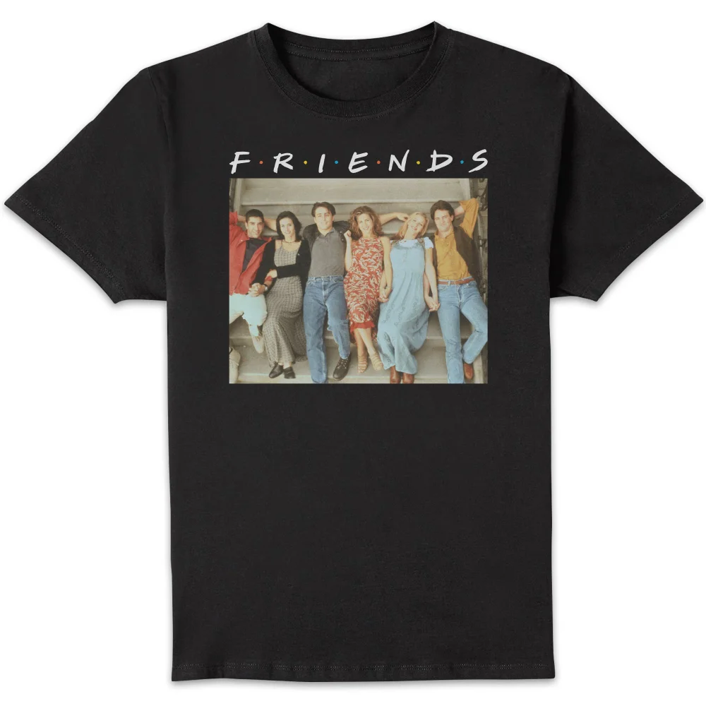 Friends Retro Character Shot t-shirt - Zwart - S Afbeelding 1