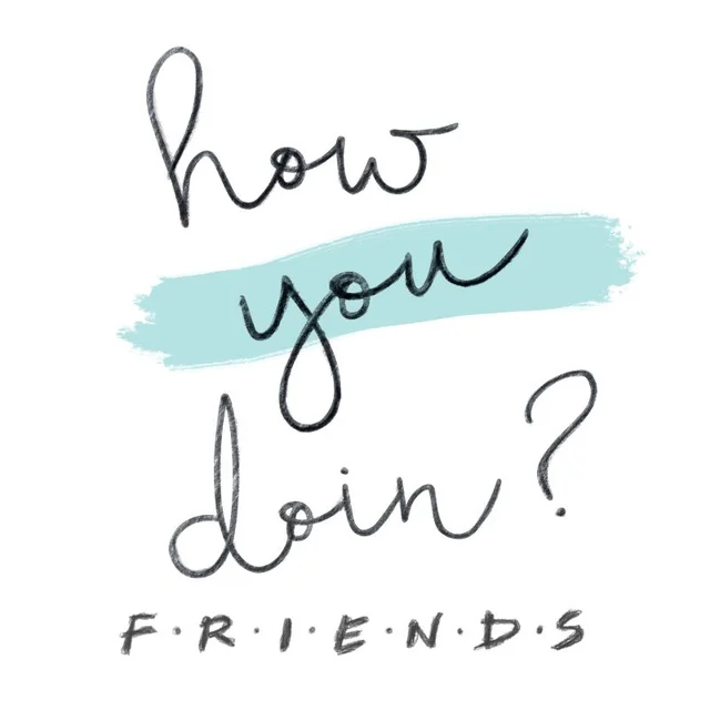 Friends How You Doin? t-shirt - Wit
