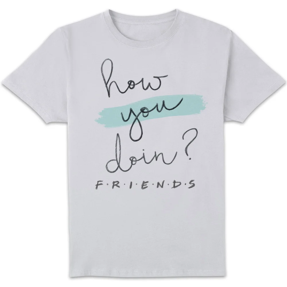 Friends How You Doin? t-shirt - Wit - S Afbeelding 1