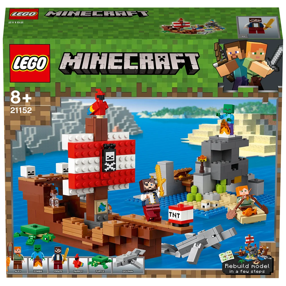 LEGO Minecraft: Het piratenschip avontuur speelgoed (21152) Afbeelding 1