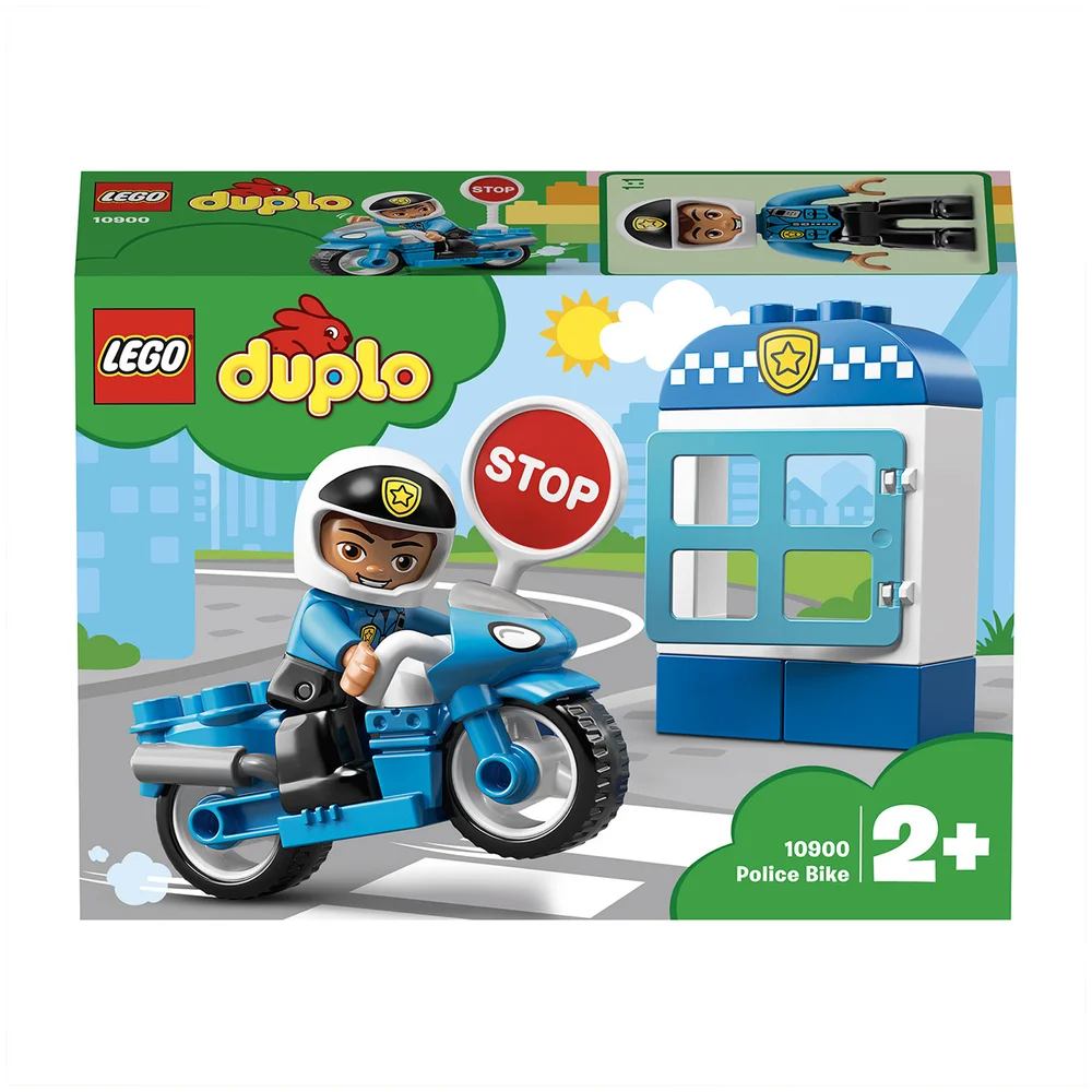 LEGO DUPLO Stad: Politie fiets en politieagent bouwset (10900) Afbeelding 1