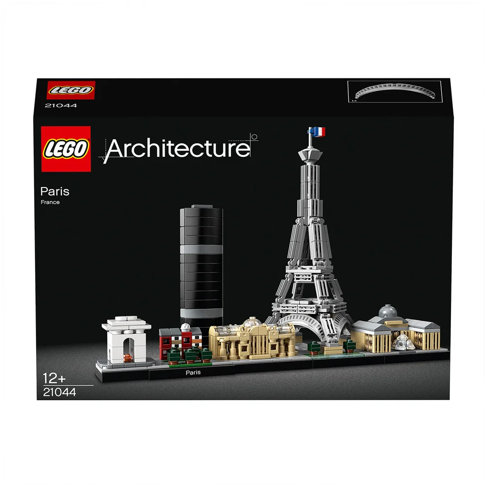 LEGO 21044 Architecture Parijs Modelbouwset met Eiffel Tower en Het Louvre, Skyline Collectie, Huisdecoratie, Cadeau-Idee Afbeelding 1