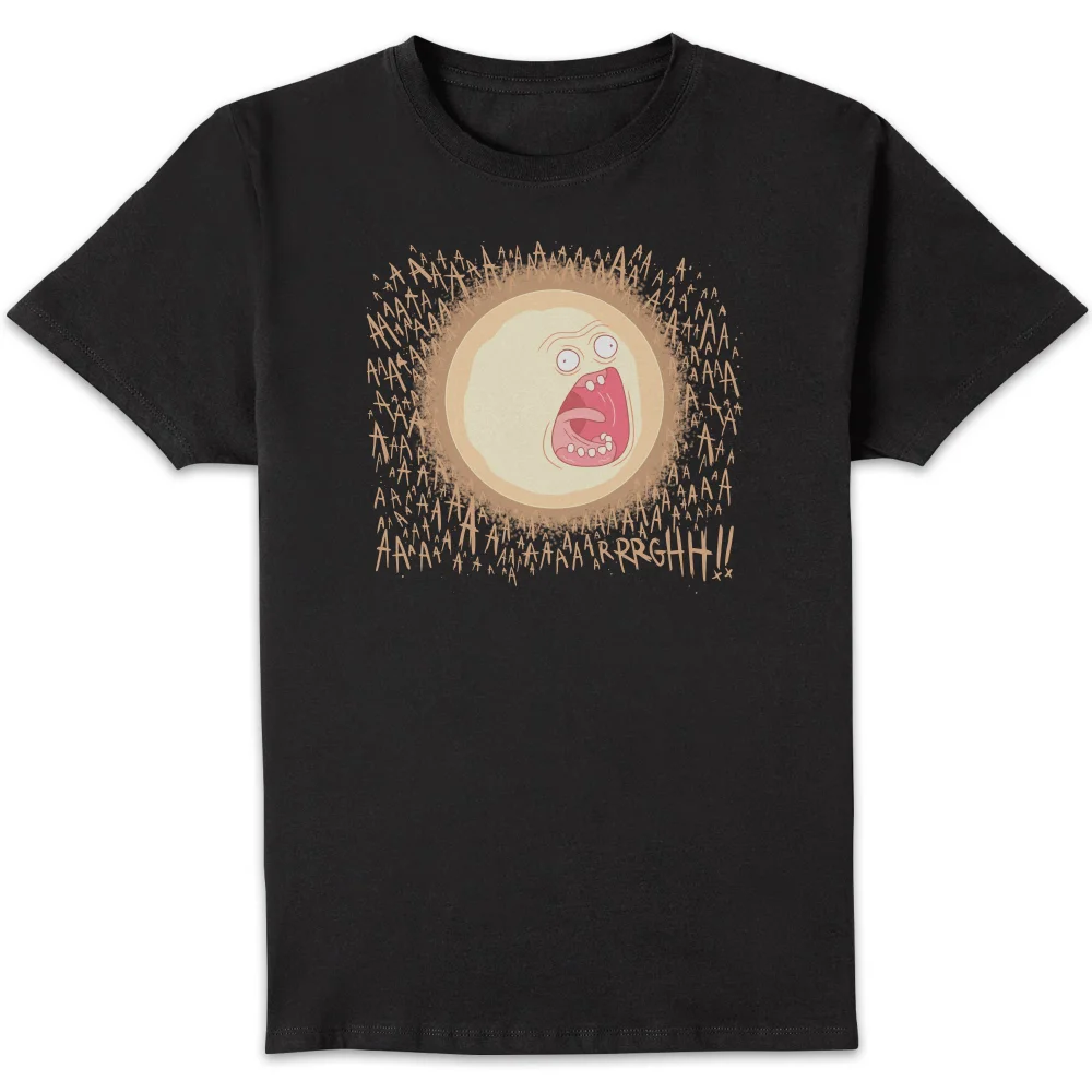 Rick and Morty Screaming Sun T-shirt - Zwart - S Afbeelding 1