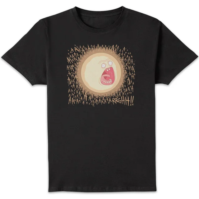Rick and Morty Screaming Sun T-shirt - Zwart