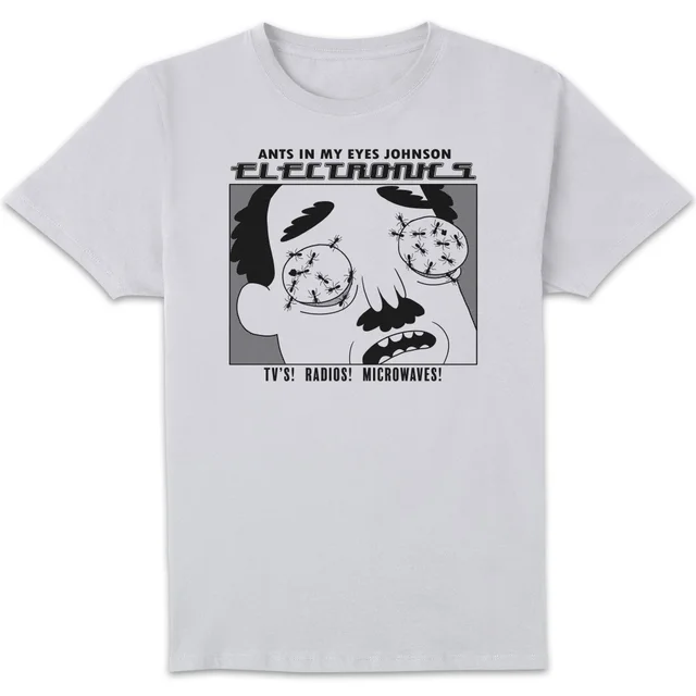 Rick and Morty Ants In My Eyes T-shirt - Wit