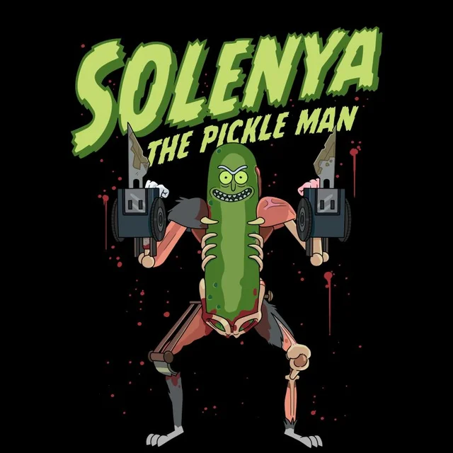 Rick and Morty Solenya T-shirt - Zwart