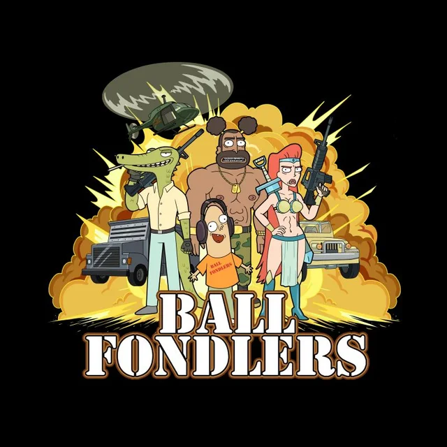 Rick and Morty Ball Fondlers T-shirt - Zwart