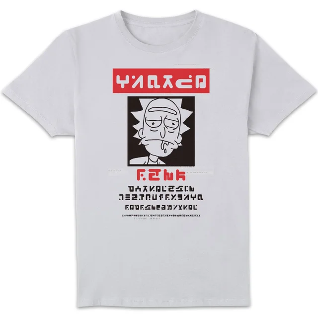 Rick and Morty Wanted Rick T-shirt - Wit