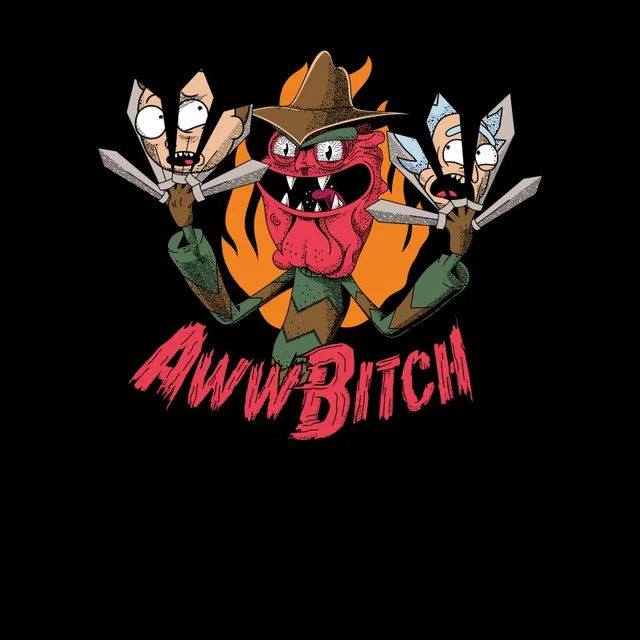 Rick and Morty Scary Terry T-shirt - Zwart