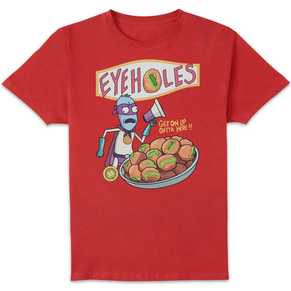 Rick and Morty Eyeholes T-shirt - Zavvi Exclusive - Rood - S Afbeelding 1