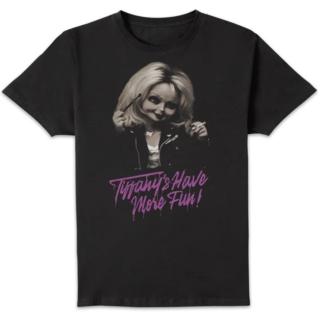 Chucky Tiffanys Have More Fun T-shirt - Zwart