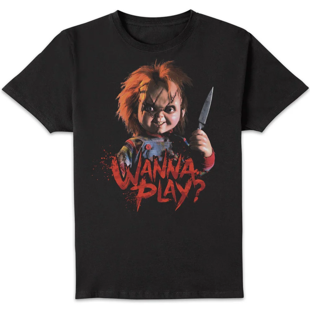 Chucky Wanna Play? T-shirt - Zwart - S Afbeelding 1
