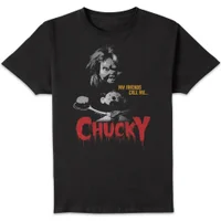 Chucky My Friends Call Me Chucky T-shirt - Zwart