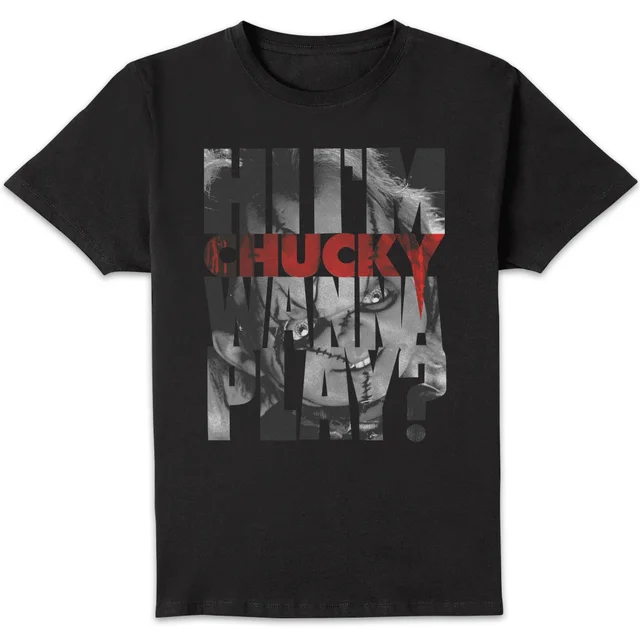 Chucky Typographic T-shirt - Zwart