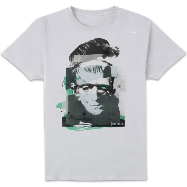 Universal Monsters Frankenstein Collage T-shirt - Wit