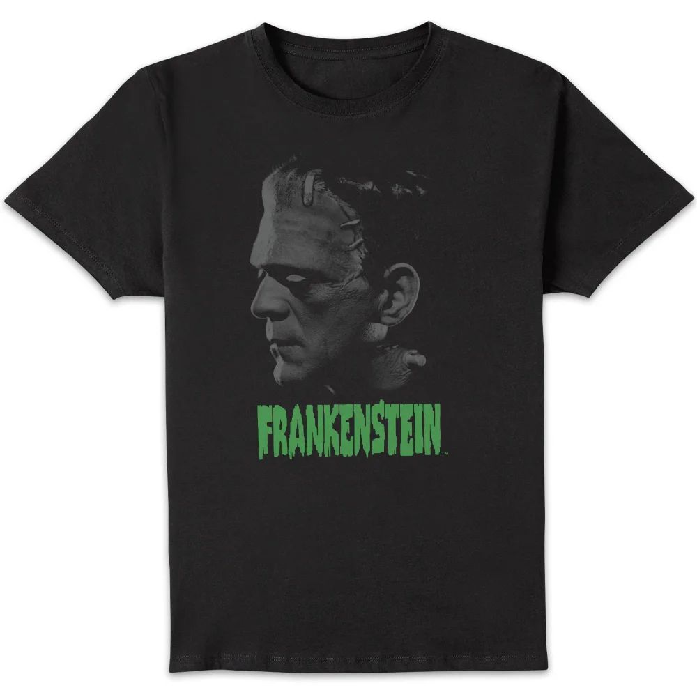 Universal Monsters Frankenstein Greyscale T-shirt - Zwart - S Afbeelding 1