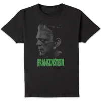 Universal Monsters Frankenstein Greyscale T-shirt - Zwart