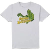 Universal Monsters Creature From The Black Lagoon Crest T-shirt - Wit - undefined undefined