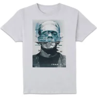 Universal Monsters Frankenstein Glitch T-shirt - Wit