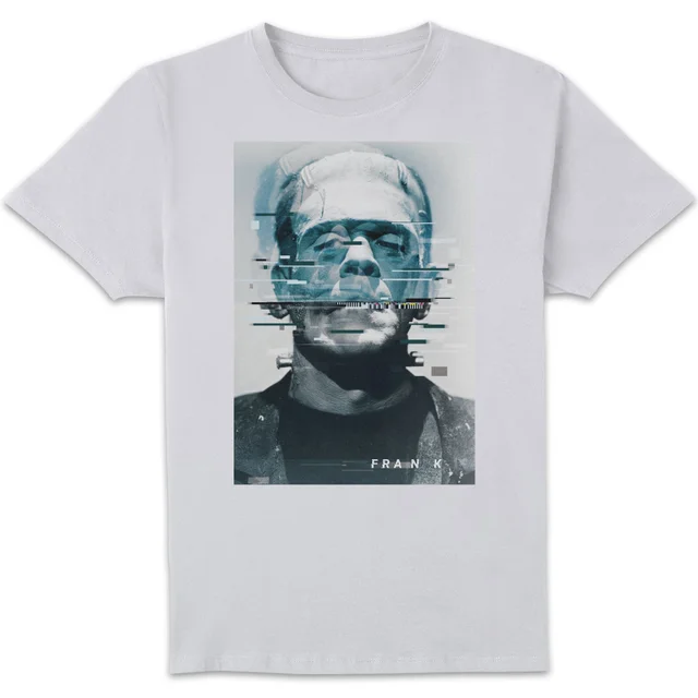 Universal Monsters Frankenstein Glitch T-shirt - Wit