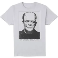 Universal Monsters Frankenstein Portrait T-shirt - Wit