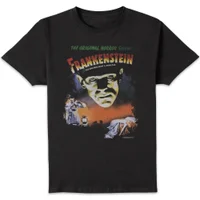 Universal Monsters Frankenstein Vintage Poster T-shirt - Zwart