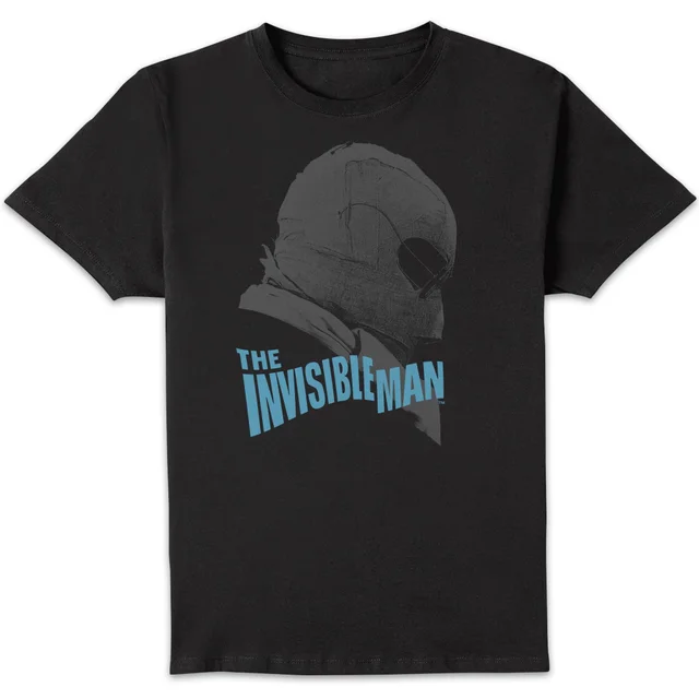 Universal Monsters The Invisible Man Greyscale T-shirt - Zwart