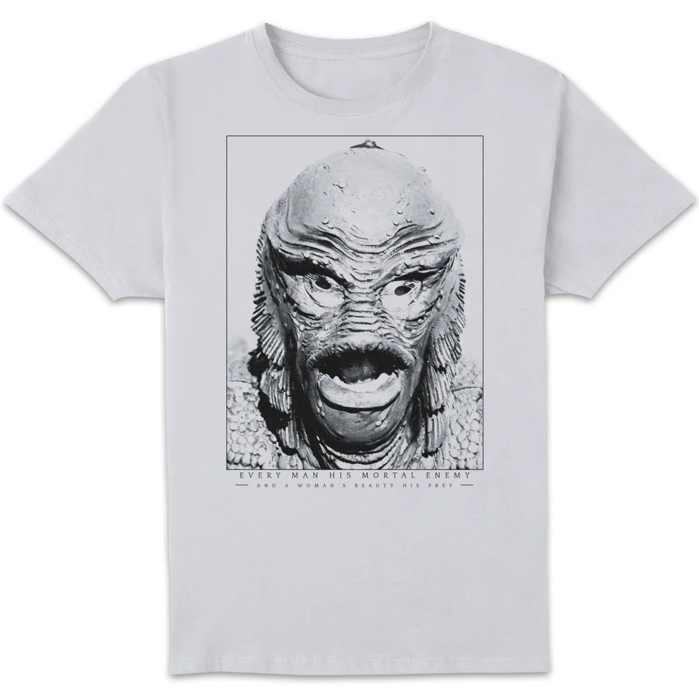 Universal Monsters Creature From The Black Lagoon Portrait T-shirt - Wit - S Afbeelding 1