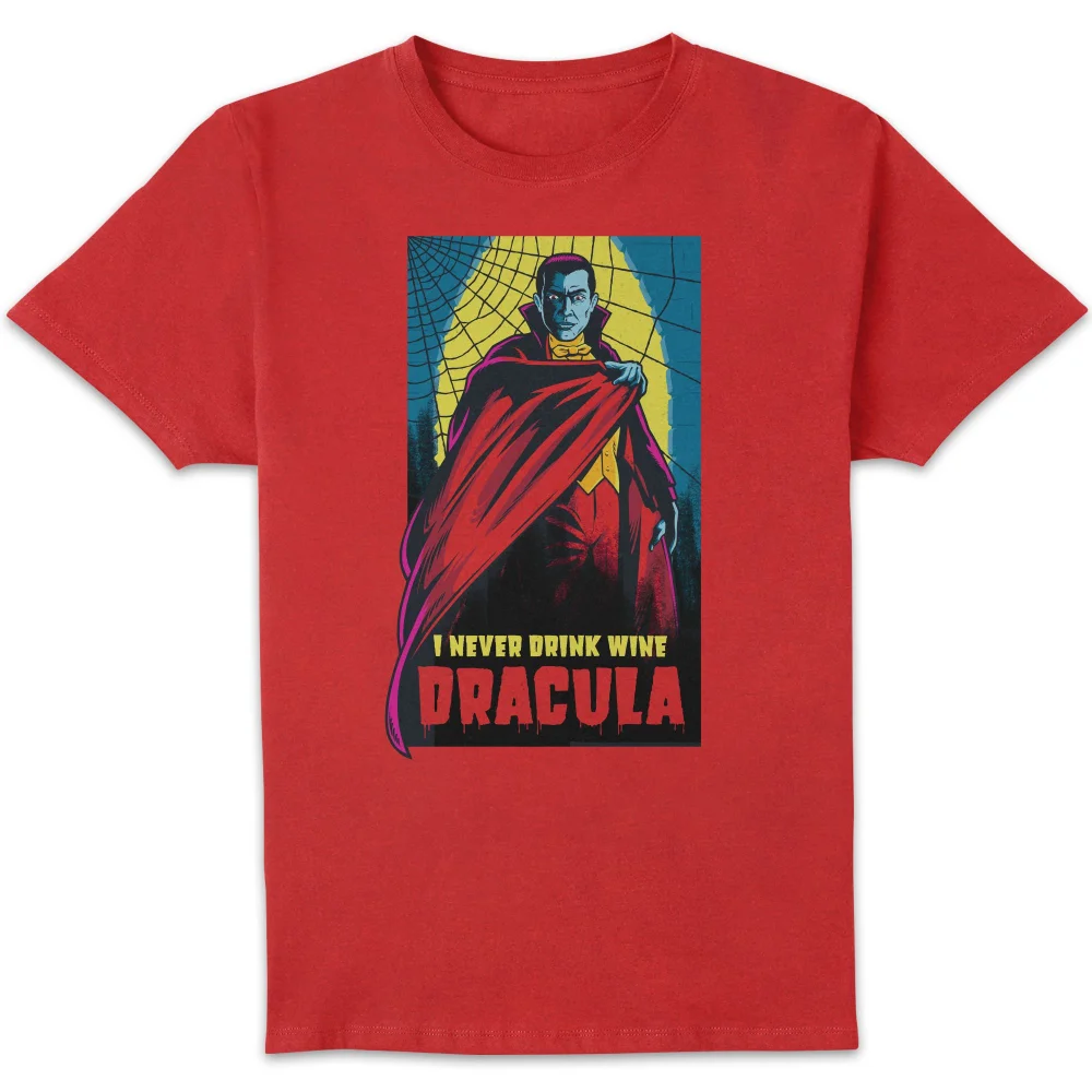Universal Monsters Dracula Retro T-shirt - Rood - S Afbeelding 1