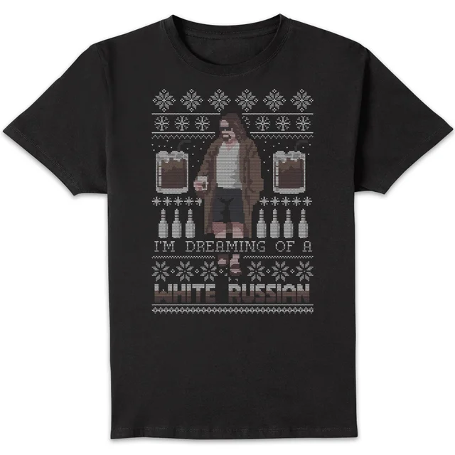 The Big Lebowski I'm Dreaming Of A White Russian T-Shirt - Zwart