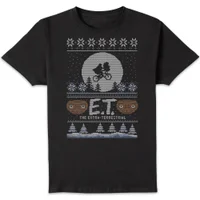 E.T. the Extra-Terrestrial Kerst T-shirt - Zwart