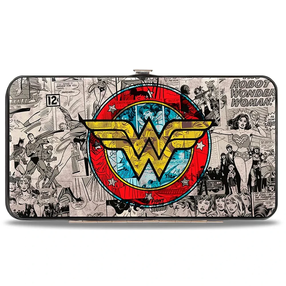 Buckle-Down DC Comics Wonder Woman Logo Hinged Wallet Afbeelding 1