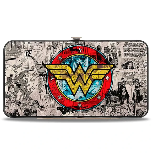 Buckle-Down DC Comics Wonder Woman Logo Hinged Wallet