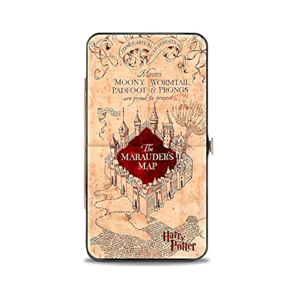 Buckle-Down Harry Potter Hogwarts School The Maraunder's Map Hinged Wallet Afbeelding 1