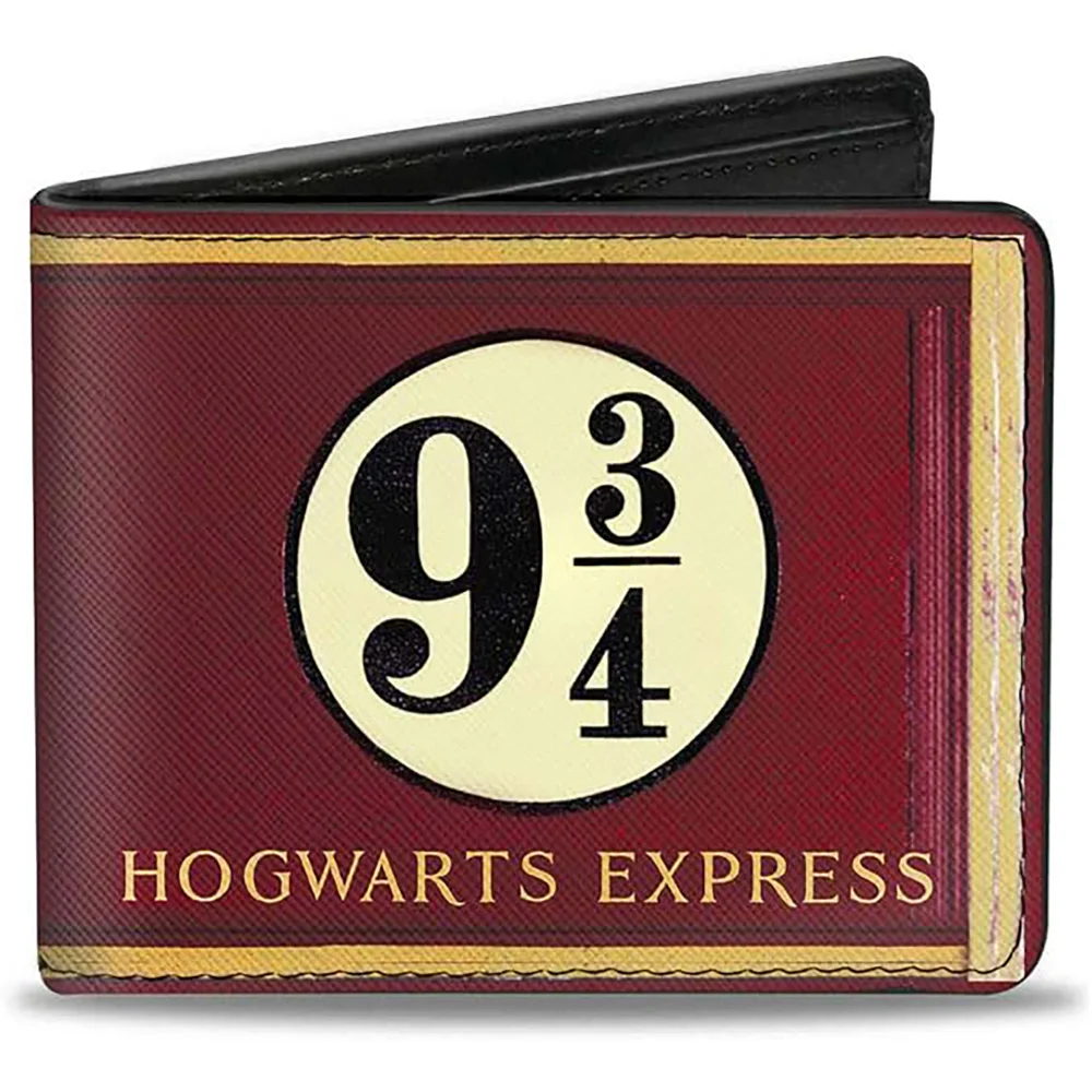 Buckle-Down Harry Potter 9¾ Bi-Fold Wallet - Burgundy/Gold Afbeelding 1