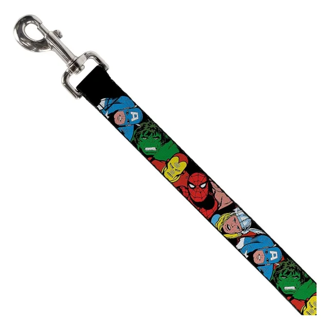 Buckle-Down Marvel Characters Dog Leash - Multi