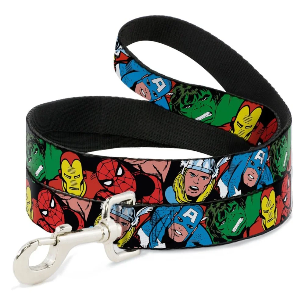 Buckle-Down Marvel Characters Dog Leash - Multi Afbeelding 1