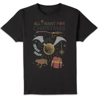 Harry Potter All I Want for Christmas t-shirt - Zwart