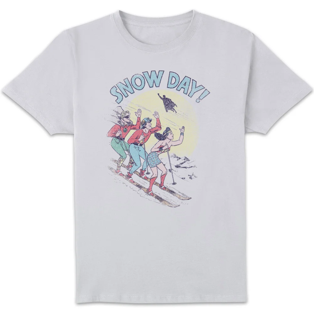 DC Snow Day! Men's Christmas T-Shirt - White - S Afbeelding 1