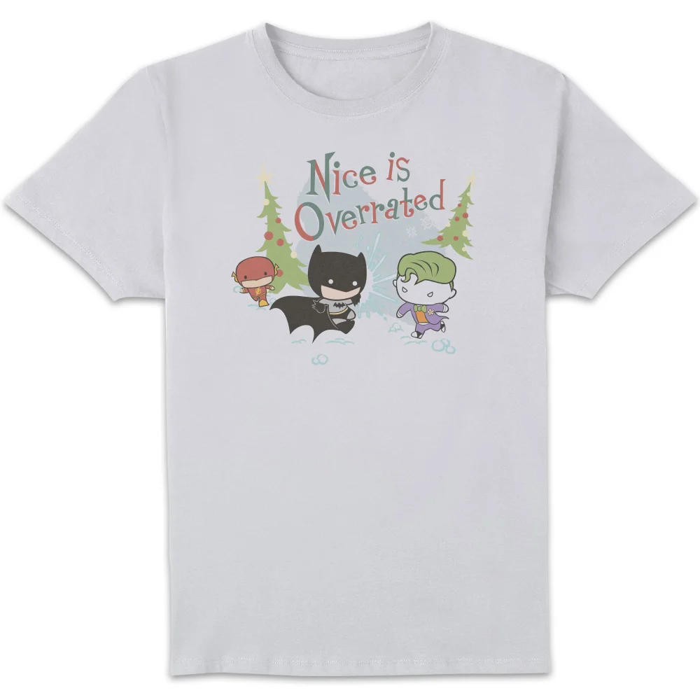 DC Nice Is Overrated Men's Christmas T-Shirt - White - S Afbeelding 1