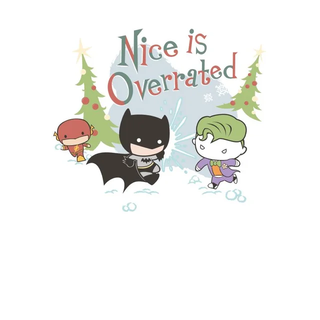 DC Nice Is Overrated Men's Christmas T-Shirt - White