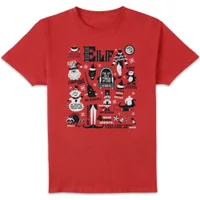 Elf Men's Christmas T-Shirt - Red