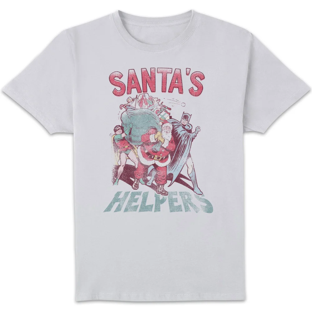 DC Santa's Helpers Men's Christmas T-Shirt - White - S Afbeelding 1