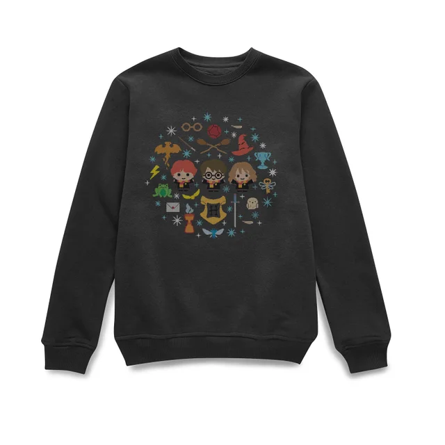 Harry Potter Characters Christmas trui - Zwart