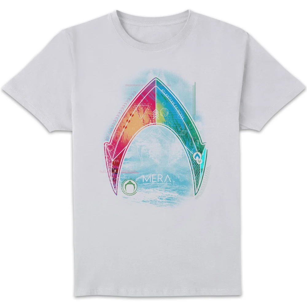 Aquaman Mera Beach Symbol t-shirt - Wit - S Afbeelding 1