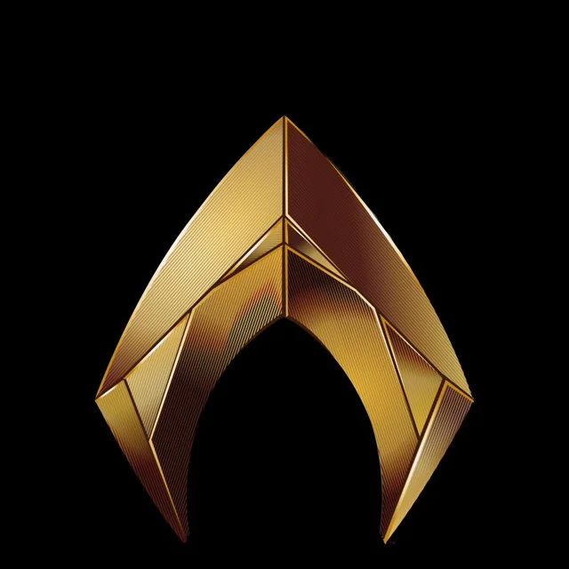 Aquaman Symbol t-shirt - Zwart