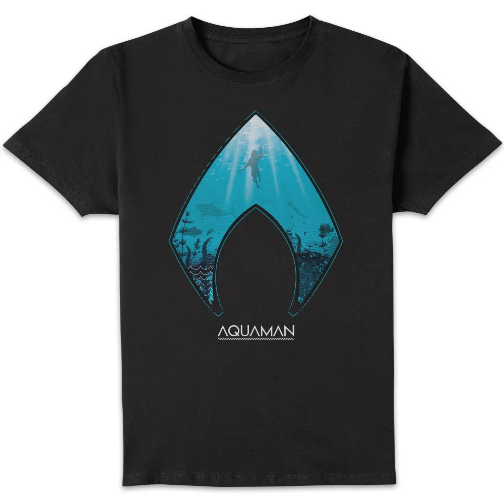Aquaman Deep t-shirt - Zwart - S Afbeelding 1