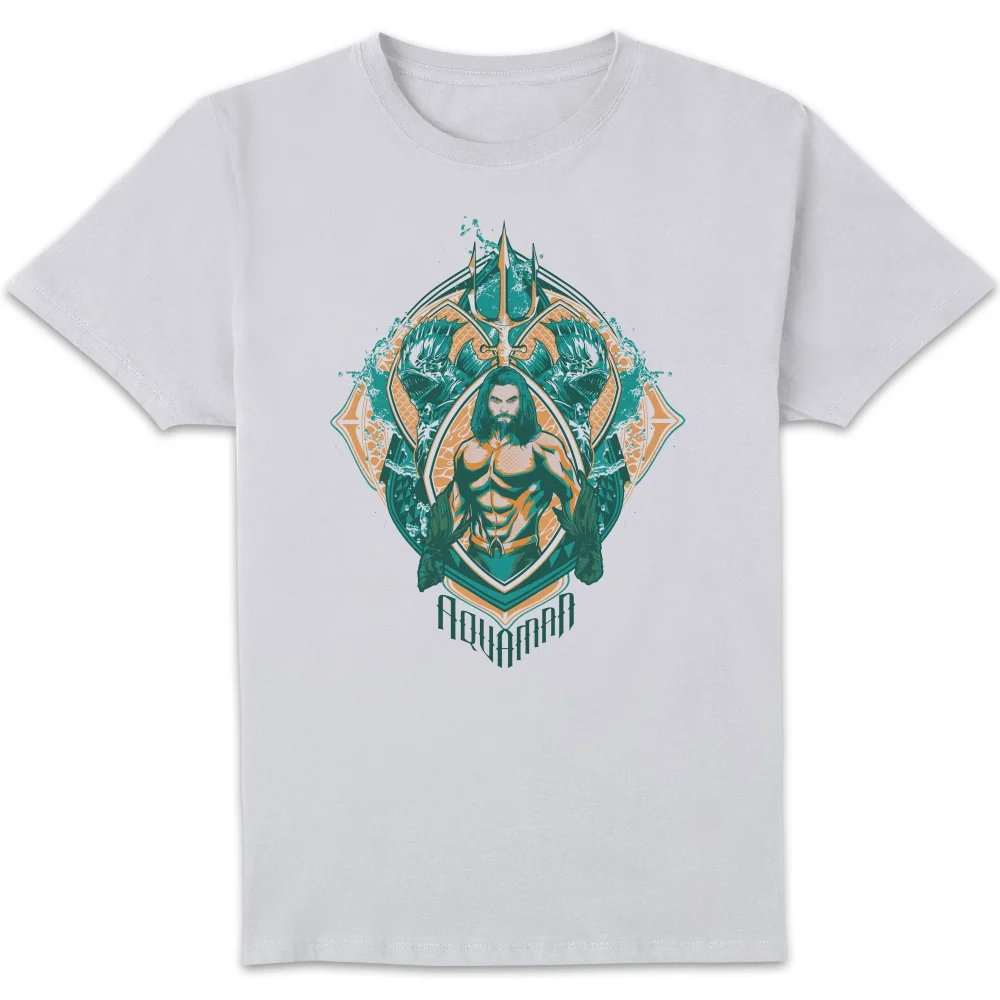 Aquaman Seven Kingdoms t-shirt - Wit - S Afbeelding 1